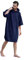 ALLEN & MATE Handtuch-Poncho mit Kapuze für Erwachsene, 100% Frottee-Baumwolle, Wickelmantel zum Schwimmen, Surfen, Baden am Strand (S-M, Marineblauer Delphin)