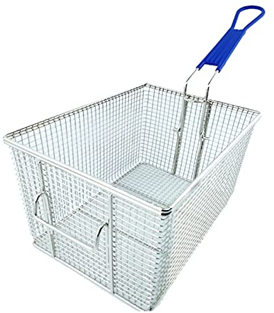 Cesta Para Freír Comercial Cesta Para Freír Cuadrada De Acero Inoxidable Cesta Para Freír, Para Cocina De Restaurante, 28 * 20 * 15 Cm