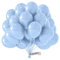 Blauer Bio-Ballon, 50 Stück, hergestellt in der EU, zertifizierte nachhaltige Bio-Luftballons, 100% Naturlatex, Ø 34 cm, blaue Geburtstagsballons, Heliumgeeignet, Luftballons, hellblauer Folienballon