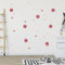 Homery Wandsticker Kreise Set 120 Stück für Babyzimmer Deko, Wandsticker Kinderzimmer Punkte - Aufkleber zur Kinderzimmer Deko in Rosa