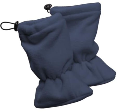 Hoppediz Baby Booties aus Fleece, warme Baby Winterschuhe 6-12 Monate, ocean 18-21