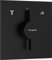 hansgrohe DuoTurn E - Mitigeur de douche encastré, Robinet douche carré 2 sorties, Mitigeur monocommande pour iBox universal 2, Noir mat, 75417670