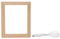 TOPPERFUN Cadres Photo Cadre Photo Led Lumière Décorative Accessoires De Décoration Intérieure Cadre En Bois Élégant