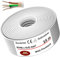 MAS Premium 5-100m Feuchtraumkabel Stromkabel Mantelleitung NYM-J 4x1,5, 2,5, 4, 6, 10 oder 16 Elektrokabel Ring für feste Verlegung (NYM-J 4x6 mm², 15m)
