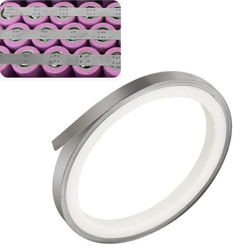 LiJuanWang Nickelband,8 x 0.15mm Nickel Streifen,Reines Nickel,Nickel Platten Band Blattstreifen,für Punktschweißgerät(10m)
