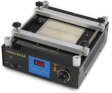 Vorwärmer Preheating 450 W 50-350 ° C LED Heizplatte PCB Preheater Vorwärmen Lötstation, Microcomputer Elektrische Heizplatte Vorwärmen Station, für Lötstation Schweißer