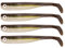 Zanderbait 16cm Brauni UV, Angelköder, Kunstköder, Zanderbait, Zanderköder, Softbait, Gummifisch, Gummiköder, Lieferumfang 4 Stück.