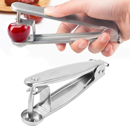 Rimozione di noccioli di ciliegie, snocciolatore di ciliegie, snocciolatore di ciliegie, noccioli di ciliegie, in acciaio inox