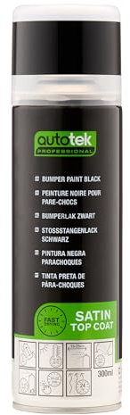 Autotek Bumper Paint Black, 300 ml