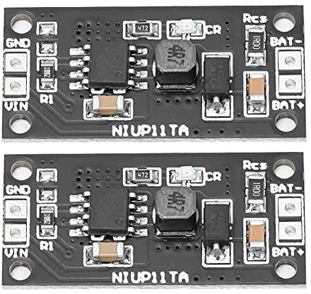 Module de Charge 2 pièces, 1-8 cellules Ni-Ca Ni-métal Hybride Charge de Batterie Composants électroniques Module de Charge d'affichage numérique pour la Charge Solaire(NIUP11TA_1S 1-Cell(1S))