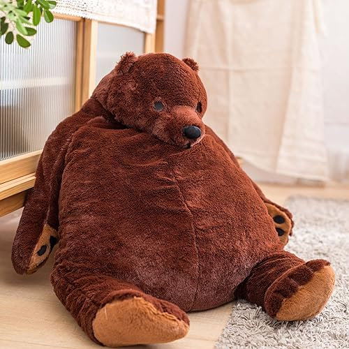 Sausudols Riesen Teddybär Plüsch 100 cm Teddy Bär Stofftier Plüschtier Kuscheltier Geschenk für Kinder und Erwachsene Dunkelbraun