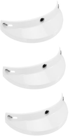 Gatuida 3pcs Motorcycle Helmet Visor Replacement Vintage Bike Helmet Lens Sun Visor for Cycling