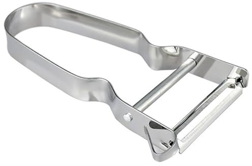 Peeler, Vegetable Peeler, Aluminium Handle, Stainless Steel Blade, Extra Sharp Straight Cut, Metal Colour 109 mm 6.0900