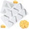 HGSHUO Silikonformen Käse Backform Kuchenform Silikon Form 3D Kuchenbackform Mousse Schokoladenformen Gelee Dessert Soap Geburtstag Halloween Weihnachten Motivbackformen 2 Stück