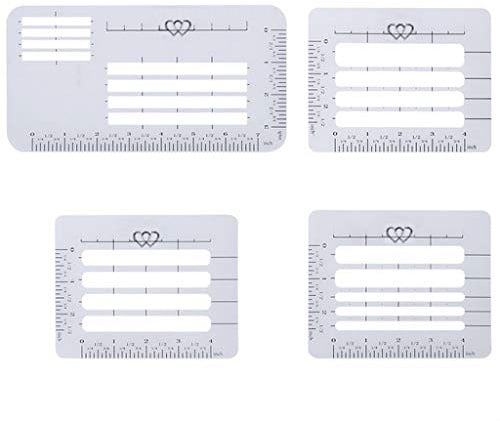 Adressierungsanleitung, Notizbuch, Mehrzweck-Briefumschlag, Schablonen-Set, Vorlagen, Lineale, Tagebuch, Grußkarte, Briefumschlag, Schablone, 4 Stück