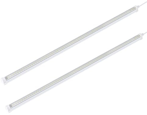 Xujuika Grow Lights for Indoor Plants | 2Ft T8 LED Full Spectrum Grow Light - Linkable Bulbs for Seedlings Flowers Vegetable Hydroponic Systems Desk Yard Dark Room Garden