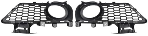 Unteres Stoßstangen-Nebelscheinwerfer-Gitter für BMW F30 F31 M Sport 2012-2018, direkter Ersatz für 51118054155 51118054156, schwarzer Kunststoff, links und rechts, Paar