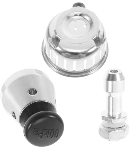 KOCKSHION Multifunctional Pressure Cooker Accessories Set with Stainless Steel and Aluminum Alloy Material, Universal Compatibility Replacement Parts for Kitchen Cooking, Silver Pressure