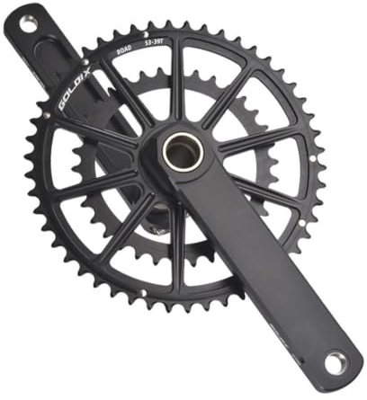 165 170 172,5 175mm Hohle integrierte Direktmontage Rennrad Kurbelgarnitur | 50–34 Zähne, 52–36 Zähne, 53–39 Zähne, Doppelkettenblatt, 9–12 Zähne, Aluminium(52-36T,172.5mm)