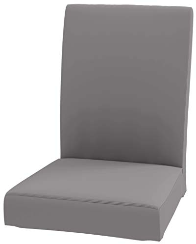 Custom Slipcover Replacement Langlebiger Henriksdal-Stuhlbezug, Breite: 53 cm, Ersatz ist kompatibel für IKEA-Esszimmerstuhl-Schonbezüge (hellgraue Baumwolle)
