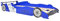 vidaXL Kinderbett 90x200cm Blau Rennwagen Bett Autobett Jugendbett Spielbett