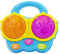 WEofferwhatYOUwant Bambino Bongo Tamburi - Strumento Musicale Bambino - Suoni Bongo Realistici - Canzoni Infanzia e Luci Proiettore Nanna - Portatile Viaggio per Bambini 6+ Mesi