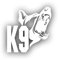 K9 Hundestaffel Hundeführer Deutscher Schäferhund Polizei 15x15cm #A4731