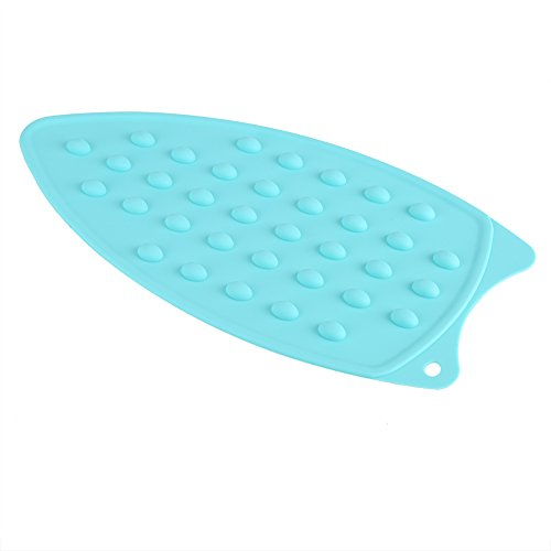 Asixx Supporto per ferro da stiro, suola antiscivolo in silicone resistente al calore per ferro da stiro (verde)