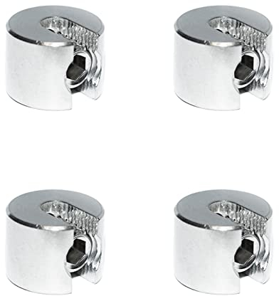 Stoppklemme aus Edelstahl V4A - Seilklemme Drahtklemme Drahtseil Klemme Drahtseilklemme (6mm, 4 Stück)