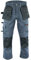 WrightFits Men Pro Builder Work Trousers Grey - Heavy Duty Safety Combat Cargo Pants - Multi Pockets - Knee Pad Pockets - Triple Stitched - Durable Workwear (30W to 42W) (32W X 29L)