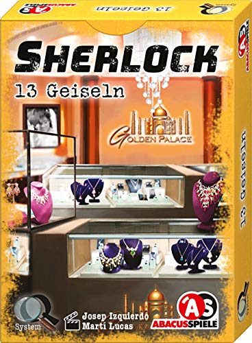 ABACUSSPIELE 48195 - Sherlock – 13 Geiseln, Krimi Kartenspiel, Orange
