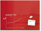 SIGEL GL212 Premium Glas-Whiteboard 120x90 cm rot hochglänzend, SGS geprüft, einfache Montage, incl. 2 starke Magnete, Glas-Magnettafel Artverum