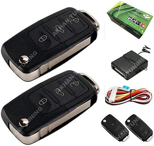 100F60 - Funkfernbedienung Set, Umbausatz, inklusiv 2 Handsender für alle Fahrzeuge mit 12V Zentralverriegelungen