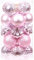 Sea Team 21-Pack Christmas Ball Ornaments with Strings, 80mm/3.15 Large Size Baubles, Shatterproof Plastic Christmas Bulbs, Hanging Decorations for Xmas Tree, Holiday, Wedding, Party, Pink