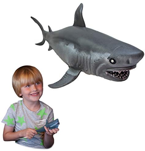 Rep Pals - Weißen Hai, Dehnbares Spielzeug von Deluxebase. Super Dehnbare Tierrepliken, die Sich echt anfühlen, ideal für Kinder