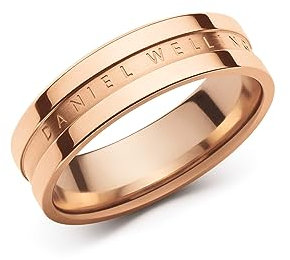Daniel Wellington Elan Anelli 58 in acciaio inossidabile (316L) e oro rosa placcato oro rosa oro, 18, Metallo, Nessuna pietra preziosa