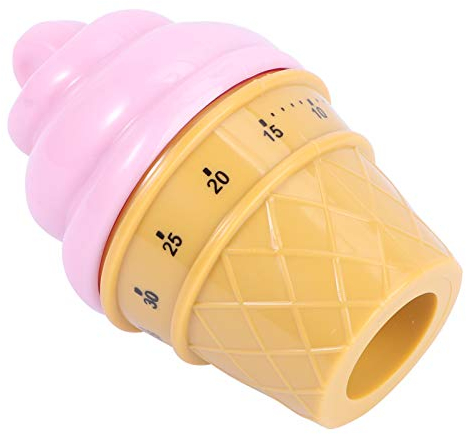 Cabilock 1stk -Timer Mechanik-Werkzeuge Kinder Klassenzimmer Timer Laute Eieruhr Koch-Countdown Elektrische Zeitschaltuhren Eieruhr Timer Cupcake Innen Metall Zähler Rotieren Mechanisch
