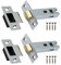 Tubular Latches Mortice Door Latch | Polished Chrome | 3 Inch / 78mm | Pack of 2