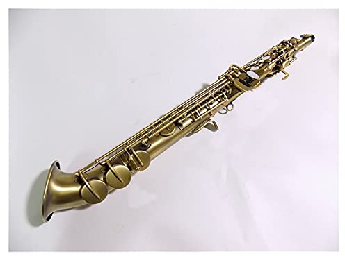 BB Gebogener Sopran-Saxophon-Antik-Finish-Hand-Gravur Mit Fachgerechten Musikalischen Instrumenten Saxophon Set