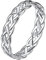 Suplight Damen Ringe Silber 925 Kettenring Cuban Link Ring Keltischer Knoten Ring Ketten Silberring Größe 57 Ringe für Freundschaftsring Paaring