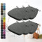 Kimgull 6er Set Stuhlkissen mit Bändern Bequeme Waschbare Rutschfestes Sitzkissen Ideal für zu Hause und Gartendekoration, viele Farben und Größen zur Auswahl (40X38X3CM Dunkelgrau)