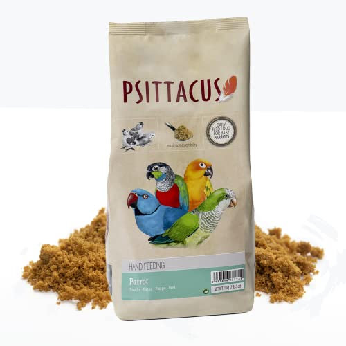 Psittacus Parrot à la main 1 kg | Gelée polyvalente pour perruches, goéles, pyrrhura et autres perroquets | Nourriture premium pour oiseaux, 100% sans OGM