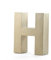 Pracht Creatives Hobby Papp-Buchstabe H | 17,5x5,5 cm | Pappbuchstaben zum Bemalen Basteln Dekorieren Pappmaché