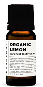 Olio essenziale di limone puro 100% biologico 10ml - Rinfrescante e tonificante - Piccolo lotto - Origine sostenibile direttamente dalla fattoria in Italia
