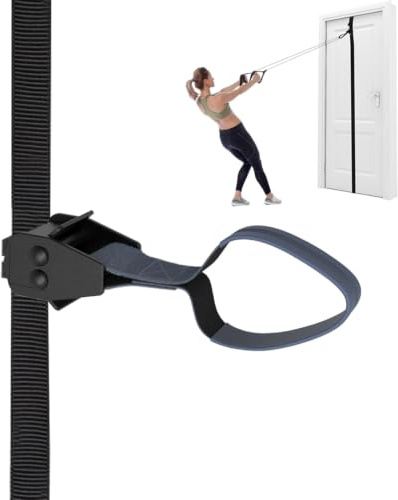 FITKIT Caiman Door and Wall Anchor Straps for Resistance Bands, Stepless and Space Saving Anchor Strap for Home Gym