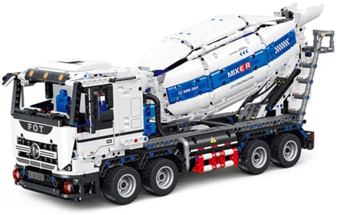 KAROON Technik LKW Tanker Baukasten, Fortgeschrittenes LKW-Bauklötze-Set, Kompatibel mit Lego (Dynamische Version/2432PCS)