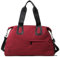 Vllcsla Sporttasche mit Schuhfach 36,65L Reisetasche für Damen, wasserdicht und verschleißfest Weekender Bag Gym Duffle Bag mit Nasser Tasche (Rot)