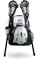 SPORTINE Extra großer Lacrosse Rucksack, Schuhfach und zwei Lax Stockhalter, hält alle Feldhockey oder Lacrosse Ausrüstung, Multifunktionaler Sportrucksack wasserdichte Tasche für Erwachsene, Weiss