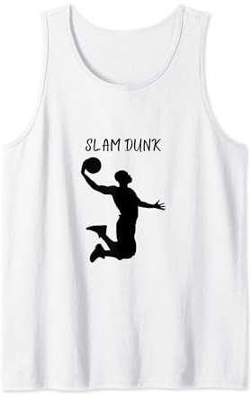 Basketball Player Slam Dunk Tank Top
