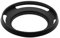 Toileum Parasol de lente hueco de 58 mm, parasol curvado ventilado de 58 mm, parasol de metal de 58 mm para parasol de lente de 58 mm de ancho (negro)